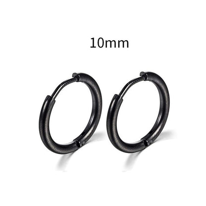 2025 New Simple Stainless Steel Gold Small Earrings Cartilage Ear Piercing Jewelry